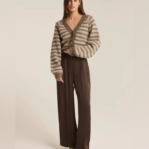 Z Supply Este Metallic Stripe Cardigan New - Picture 4 of 7